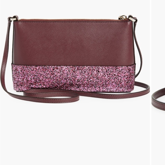 Kate Spade Burgundy and Pink Crossbody Bag - Picture 2 of 3
